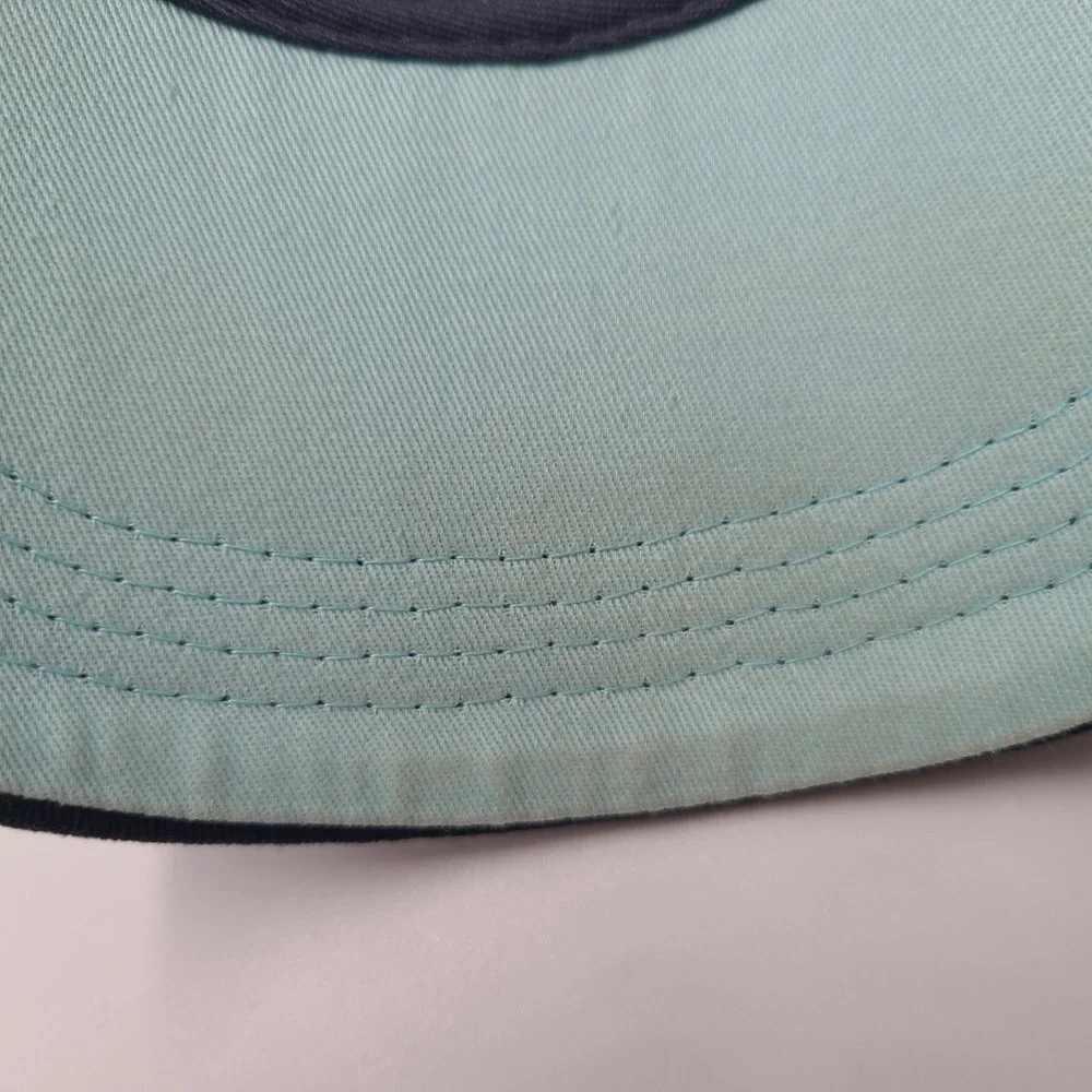 Marmot Moutain Hat Snapback Trucker Mesh Blue Gray Est 1974 Patch Hiking Men